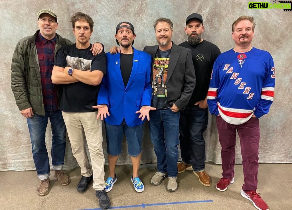 Kevin Smith Instagram - Happy Birthday @briancohalloran! You are the rock upon which we built a cinematic church! Thank you for taking Dante on the journey of a lifetime and thank you for being a friend and co-creator for over three decades! It’s a hack sentiment, but it’s based on a line I wrote so fuck it: You ARE supposed to be here today! #KevinSmith