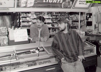 Kevin Smith Instagram - Yesterday was the 29th anniversary of the theatrical release of my first flick, Clerks! So now, Clerks is older than the entire cast and crew were when we made Clerks. And the flick is leaving it’s 20’s soon: in January, it will be the 30th anniversary of Clerks debuting at the #sundancefilmfestival. Thank you to everyone who has ever, as the kids say, fucked with our l’il black & white movie! On a related note, @originalfunko is releasing @clerksmovie Pops, featuring new versions of old favorites @jayandsilentbob as well as the #funkopop debuts of Dante, Randal and Elias! #KevinSmith #clerks #clerks3