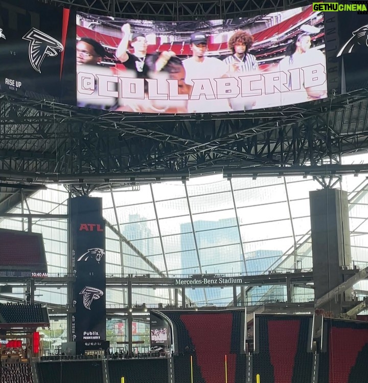 Khamyra Sykes Instagram - Got a lot but I want it all…Rise 🆙 today was 🔥 let’s gooo @atlantafalcons @collabcrib Mercedes-Benz Stadium