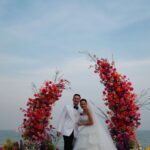 Khemanit Jamikorn Instagram - 𝐅𝐔𝐋𝐋 𝐎𝐅 𝐋𝐎𝐕𝐄🤵🏻👰🏻‍♀️🤍 𝑪𝒐𝒏𝒈𝒓𝒂𝒕𝒖𝒍𝒂𝒕𝒊𝒐𝒏𝒔 𝒕𝒐 𝒍𝒐𝒗𝒆𝒍𝒚 𝒄𝒐𝒖𝒑𝒍𝒆 . @jklinpratoom @p_emery #emeryandjamestietheknot 🌊🤍🌞 . . . #panpanhappyday #ricohgr3 @saksoonthorn_rise 🩷