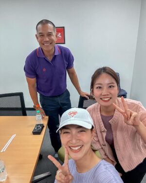 Khemanit Jamikorn Instagram - Good Friends , Good fellow @srixonthailand 🩷 
.
.
.
Very nice to meet everyone ka. 🙏🏻🩷🪽 ขอบคุณพี่แอลนะคะ🙏🏻😚
#panpancakelovegolf ⛳️ @saksoonthorn_rise