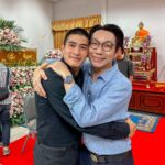 Khemanit Jamikorn Instagram - กอดๆๆๆๆส่งพลังให้ มะม๊า พี่เอ และ ครอบครัวนะคะ 🤍🤍🤍🙏🏻 . . . พวกเรารักแนนนี่ค่ะ @a_tiwakorn 🤍🩵 @nateethep @mommy.pam.pam.pam @saksoonthorn_rise @putteros @patchapatchaa @ingomojo 🩵