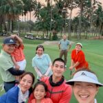 Khemanit Jamikorn Instagram - Happy SUNDAY 🌞 แดดดี อากาศดี แต่ตี….😅 ค่อยเป็นค่อยไป แค่สุขใจก็พอ😄 ✌🏻✨👌🏻⛳️ . . . #panpangolffamily #nonstopgolfgang @summitgreenvalleychiangmai #panpancakelovegolf 💚💛🧡❤️🩷🩵💙💜💖 Summit Green Valley Chiangmai Country Club