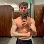 Kian Lawley Instagram - After 30 days, 30 protein shakes, 25+ gallons of water, 65+ meals, 56 eggs & no cheat days, i am finished. I gave myself a month to go hard and not make any excuses. Worked out every day, stuck to a strict diet and powered through all the mental/physical fatigue and bullshit tasteless meals. No alcohol, no soda, no fast food, limited sugar intake & 1 gallon/water daily. Gained around 4 lbs. of muscle and endless amounts of mental clarity. Getting in the gym and throwing my headphones on, became one of my favorite parts of the day. First pic is day 1 after breakfast - 168.0 lbs. 2nd pic is day 30 before post-workout shake/meal - 171.6 lbs. I want to do this again, but for now… McDonalds.