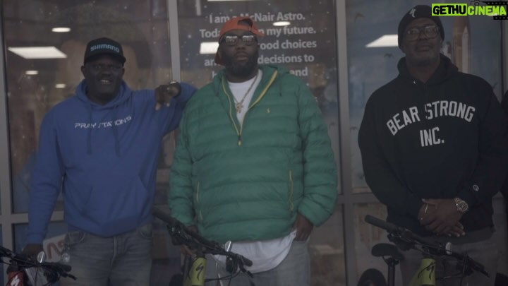 Killer Mike Instagram - Teamed up with my boy @higherlevelbear and @iamspecialized + @senioabicyles to reward some of our youth for their positive contributions to the community ☦️ #MICHAEL