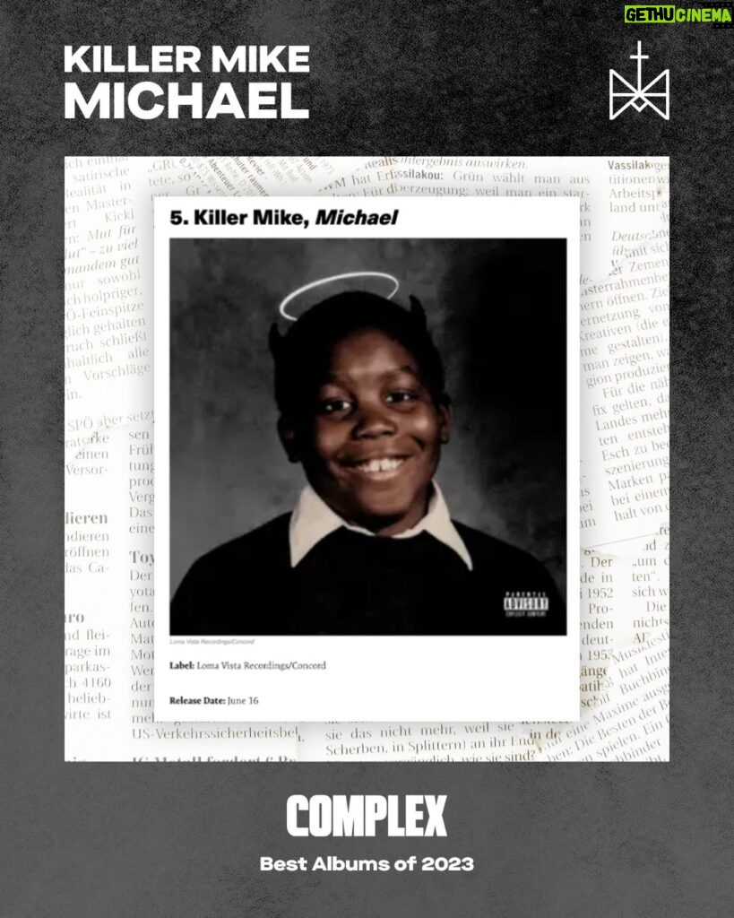 Killer Mike Instagram - Thank you to all the amazing people at these publications who pressed for MICHAEL to be recognized this year ☦️ #MICHAEL