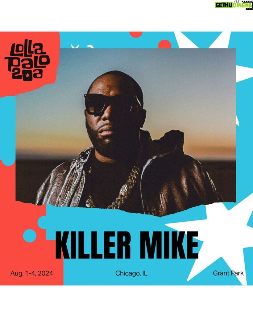 Killer Mike Instagram - @lollapalooza this August ☦️ #MICHAEL