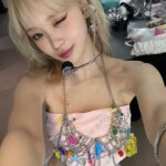 Kim Chae-won Instagram - 첫 금발😗