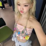 Kim Chae-won Instagram - 첫 금발😗