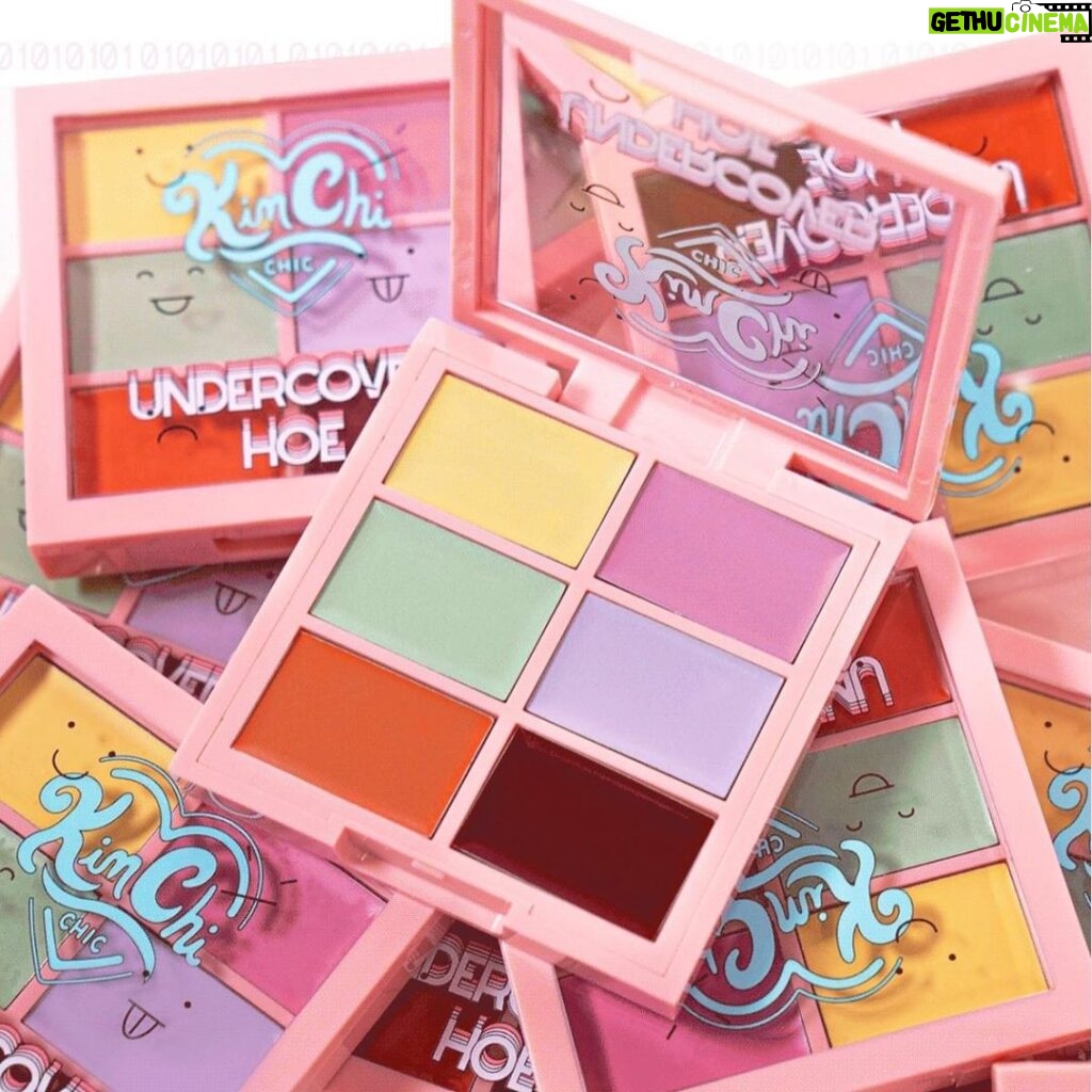 Kim Chi Instagram - New @kimchichicbeauty launch! Undercover Hoe color correcting palette! Guaranteed to make you look smooth and flawless with correct colors! Head over to our website now!