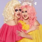 Kim Chi Instagram - #KimChixTrixie is HERE 👯‍♀️ JK Queens!! Head over to @kimchichicbeauty NOW to grab this limited collection! @trixiemattel will always be my BFF4EVR! The secret to our long-lasting friendship lies in this collection. Tune in to the eras of our drag sisterhood as told by shades and shimmers blended by besties! ✨👯‍♀️ The BFF4EVR collection features: 👯‍♀️ 20-pan drag artistry MVPalette 👯‍♀️ the besties' signature BRBlush 👯‍♀️ a wet, blinding WTHighlight 👯‍♀️ the unique LOLips and TTYLips with fun flip mirrors 👯‍♀️ and a huge Girl Fan for dainty queens! Shop the #BFF4EVR Collection at the link in bio 💖 #kimchichicbeauty #kimchichic #trixiemattel #kimchiandtrixie #makeupcollab #rpdr #dragsisters