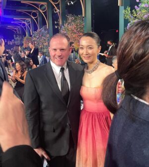 Kim Joo-ryoung Instagram - #SAG #screenactorsguildawards 🌹#Gretalee ❤️