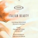 Kim Min-ju Instagram – TOD’S 2022 FALL-WINTER WOMEN’S COLLECTION
토즈의 #TodsItalianBeauty 컬렉션이 2월 25일 금요일, 오후 5시30분에 @Tods 에서 공개됩니다🤍
크리에이티브 디렉터 WALTER CHIAPPONI가 선보이는 컬렉션을 @Tods에서 만나보세요😊

#TodsItalianBeauty #TodsFW22 #토즈 #AD