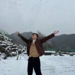 Kim Min-seok Instagram - 평창 셋트장에 고립된 나... 사진이라도 찍고자 했지만. 이 또한 쉽지않네. #눈그만