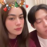 Kimberly Ann Voltemas Instagram - Merry Christmas from us naka ♥️🎄🍷 25.12.2023 #Bordeauxcolor