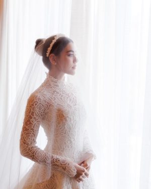 Kimberly Ann Voltemas Instagram - Beyond a dream come true. Words cannot express how incredibly thankful I am to be able to wear this exquisite dress on the most special day of my life by the House of Dior, Maria Grazia, I will always be forever grateful. I would also like to thank the atelier for the countless hours of love. I am absolutely in LOVE with this dress 🤍 @dior @mariagraziachiuri