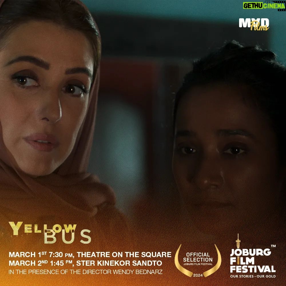 Kinda Alloush Instagram - We are thrilled to announce that #YellowBus is set to hold its African premiere at the Joburg Film Festival in South Africa ✨🎬 The film will be screened in these times: Friday, March 1st at 7:30 pm, Theater on the square Saturday, March 2nd at 1:45 pm, Ster Kinekor Sandto In the presence of the director Wendy Bednarz. سُعداء للإعلان عن العرض الأول لفيلم Yellow Bus في أفريقيا خلال مهرجان Joburg السينمائي في جنوب أفريقيا ✨🎬 يُعرض في المواعيد التالية: الجمعة 1 مارس الساعة 7:30 مساءً السبت 2 مارس الساعة 1:45 مساءً بحضور مخرجة الفيلم Wendy Bednarz