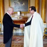King Charles III of the United Kingdom Instagram - 🇩🇿🇲🇷 The King received Ambassadors from Algeria and Mauritania at Buckingham Palace earlier today. 📜 Mr. Nourredine Yazid and Mr. Samba Mamadou Ba presented their ‘letters of credence’ to His Majesty - formal letters from their Heads of State which mark the beginning of their posts in the UK.