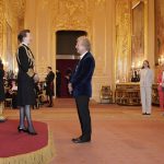 King Charles III of the United Kingdom Instagram - From somersaults 🤸‍♀️ and stories 📚, to sculptures 👩‍🎨 and strawberries 🎾🍓… Congratulations to all who received honours at Windsor Castle today! 1: Artist, illustrator and author @charliemackesy was presented with an OBE for services to art and literature. 2: Sisters @elliedownie and @bdownie92 were each made MBE for services to gymnasts and to the sport of gymnastics. 3: Ian Hewitt, lately Chairman of @wimbledon, was presented with an MBE for services to tennis and charity. 4: Sculptor and Artist @_valdajackson was made MBE for services to art.