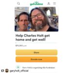 Kirk Hammett Instagram - ⚡️⚡️⚡️ link in bio ⚡️⚡️⚡️ #Repost @garyholt_official with @use.repost ・・・ Hey everyone, as things just keep dragging and in so many ways keep getting worse, I’ve started a gofundme to help my brother and the family with the massive expenses of this horrible situation. As many many know, he was hit behind by a taxi on May six in Rome, first day, first AFTERNOON of his solo vacation and has a broken femur. @lisaholt777 is already there, total boss that she is, but things are not easy going for her. As for my brother? He spent three days on a gurney in a hallway before the ever moved him to a room. We are still waiting for a surgery date, with no idea when. Told maybe Monday. So I am jumping on a last minute flight to Rome myself on Friday so my wife, who is there so Charles won’t be alone, will no longer be alone herself. I’ve packed my bags and I will stay until they are on their way home and then stay myself until my tour starts, I’ll head to Germany where I know so many friends. I don’t even have flights home for them yet as we still have no time frame for the surgery. I’m not rich. Unlike what the internet says( they say my singer is worth 11 mill more than me, I need a new accountant!) i am not worth a single million, or a quarter of that and keep going down from there. I am a working man, who plays guitar instead of using a hammer. Musical hammer perhaps. But I’m just a blue collar guy. And the debt being accumulated is REAL during all this, and more importantly, my brother will not be able to work for months. He works at a coffee shop. Recycles. All to save for these trips, after a harder life than you can imagine. It’s become his way of living. Solo travel to see the world. Please help, share, this has become an urgent need, I have barely slept since this happened, no one has, least of all Charles. But I’ll be happy to see him soon🤘🏻❤️ Link is in the link tree in my profile. Thank you Please share!!
