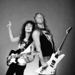 Kirk Hammett Instagram - ⚡️🎸⚡️ Happy Bday to my bro and fellow guitarslinger , love you so much and looking forward to waging more riffs onto the world with you , the one and only RIFF LORD !!!! Cheers and much love and aloha !!! ⚡️🤘🖤🤘⚡️ @metallica #jameshetfield #metallicafamily 💀🎂💀 “now” photo📸by @brettmurrayphotography