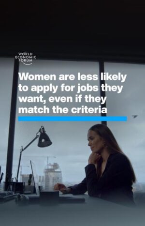 Klaus Schwab Instagram - Researchers placed a dummy job ad for an expert role, and just 6% of qualified women applied. 

At current rates of progress, the economic participation gender gap will take 169 years to close. Learn more from the Forum’s Global Gender Gap report by tapping on the link in our bio.

@harvardhbs