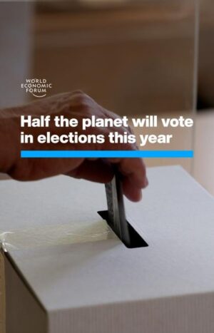 Klaus Schwab Instagram - 2024 is the biggest election year in history. 

The record number of people slated to vote for leaders and legislatures this year was the topic of a session at the 2024 Annual Meeting in Davos. Learn more by tapping on the link in our bio. #wef24

@ianbremmer @rachelbotsman @alexsoros