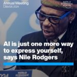 Klaus Schwab Instagram – AI can be both beautiful and diabolical, says Nile Rodgers, one of the three 2024 Crystal Awardees. Learn more by tapping the link in our bio. 

Join the discussion at Davos on AI innovation and guardrails by following #wef24 on our channels. @nilerodgers