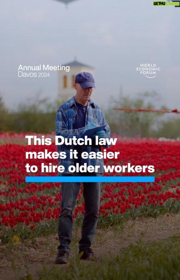 Klaus Schwab Instagram - Dutch workers are retiring 5 years later than they were in 2006. Learn more about how we can stay healthy as the global population ages by tapping the link in our bio. For the latest discussions from Davos on investing in people, follow #wef24 on our channels.