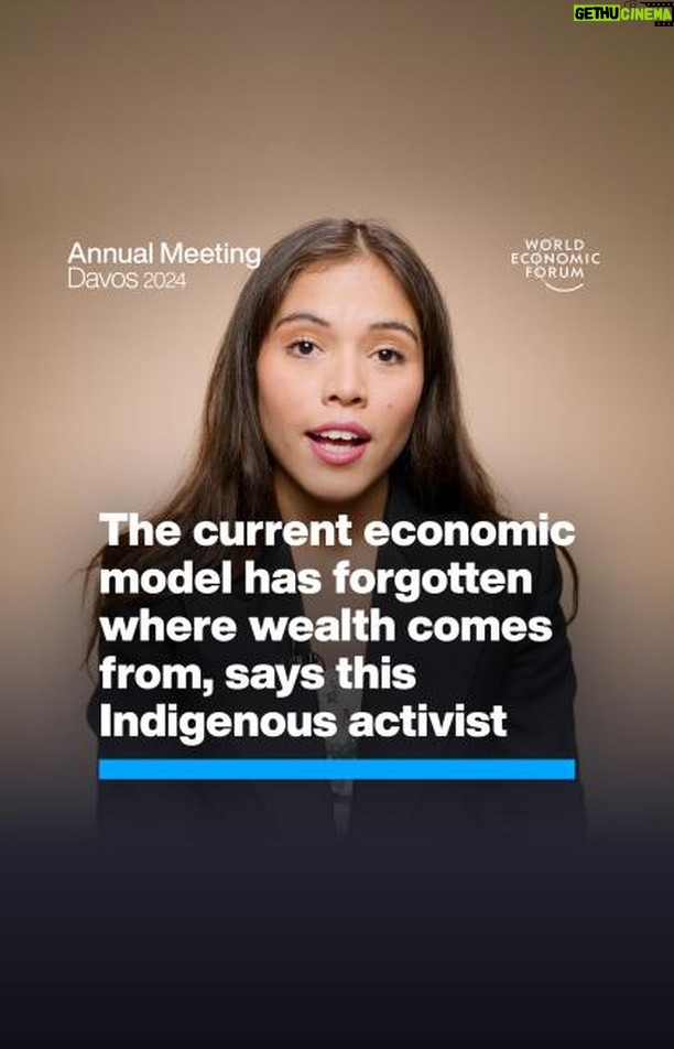 Klaus Schwab Instagram - 'All wealth that exists today came from extracting things from Mother Earth. And if we keep doing that, we will run out.' Here's what we can learn from Indigenous communities' stewardship of our planet by tapping the link in our bio. To hear how participants at Davos are working together to build a net-zero future, follow #wef24. @reearthinitiative @xiyebeara