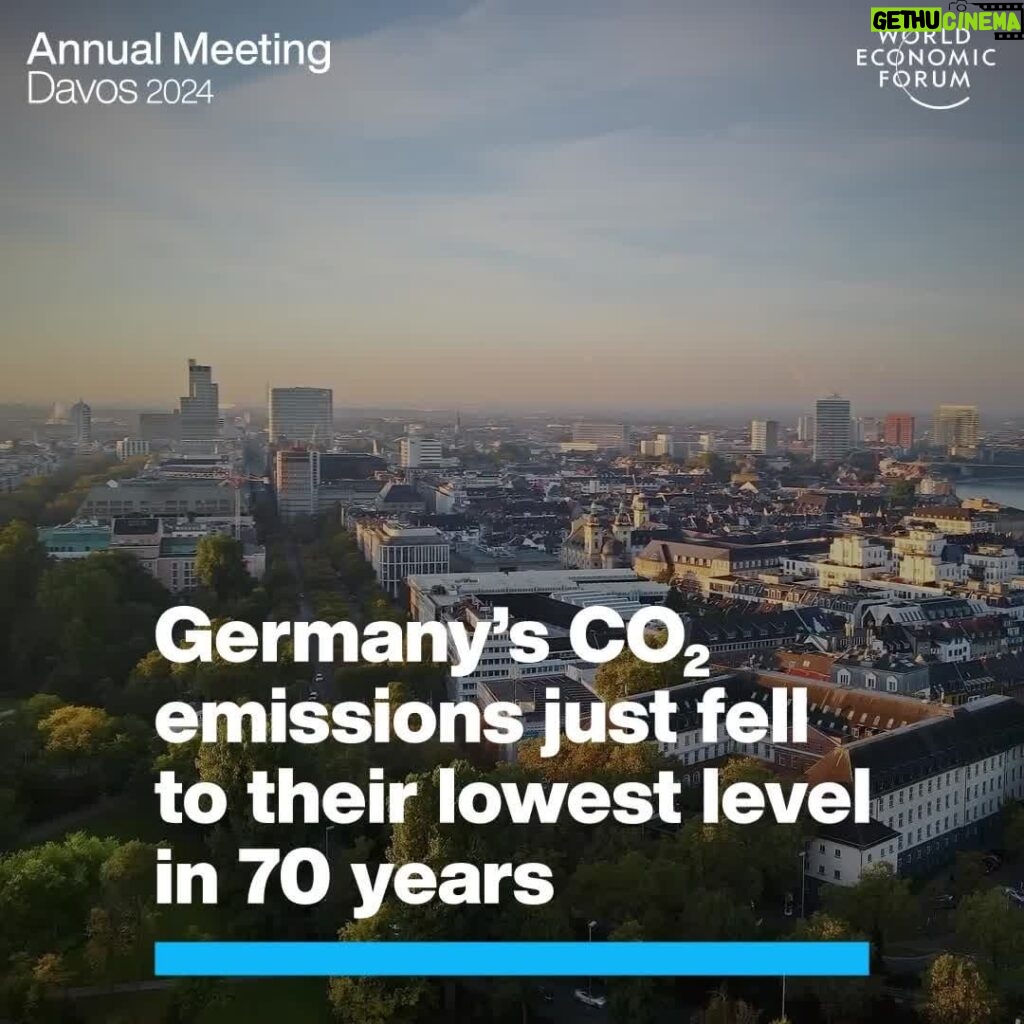 Klaus Schwab Instagram - Germany’s CO₂ emissions have decreased by 46% since 1990. To limit global warming to 1.5°C, global emissions must decrease by around 7% annually until 2030. Learn more from the World Economic Forum’s whitepaper, ‘The State of Climate Action: Major Course Correction Needed from +1.5% to −7% Annual Emissions’ by tapping the link in our bio. Join the discussion at Davos on climate action and energy security by following #wef24 on our channels.