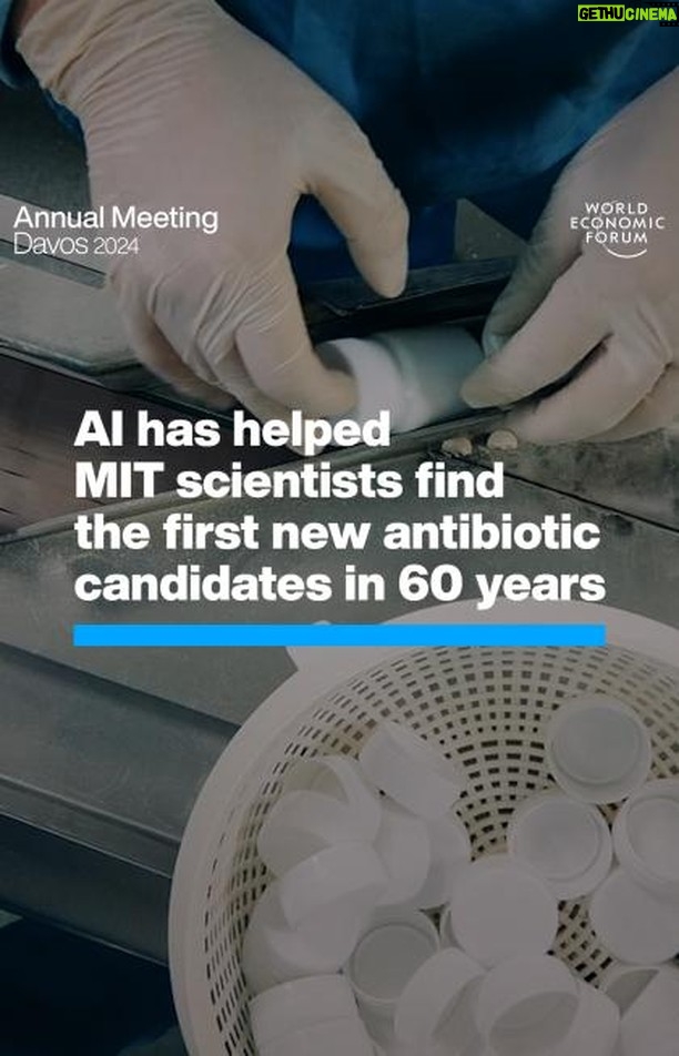 Klaus Schwab Instagram - Researchers at MIT used a ‘deep learning’ AI to search for new antibiotics. Learn more about how technology is transforming global healthcare by tapping the link in our bio. To join the discussion at Davos on the latest healthcare solutions, follow #wef24.