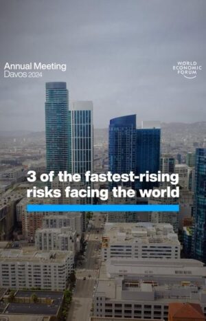 Klaus Schwab Instagram - The world is changing fast – and so are the challenges we face. 

The World Economic Forum has produced the Global Risks Report 2024 in partnership with Marsh McLennan and Zurich Insurance Group. Learn more by tapping on the link in our bio. #risks24

For the latest discussions from Davos on managing risks and building resilience from Davos, follow #wef24 on our channels.

@zurichinsurance @marshmclennan