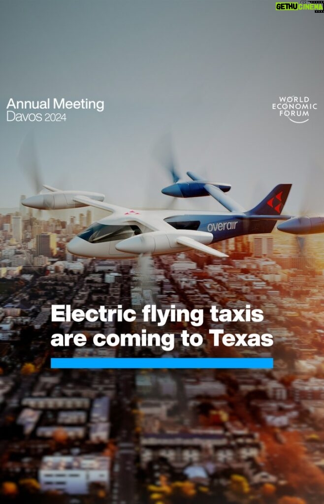 Klaus Schwab Instagram - Electric flying taxis could ease pollution and reduce urban congestion. Learn more about autonomous aviation by tapping the link in our bio. To join discussions at Davos on the future of mobility, follow #wef24 on our channels from 15 January. @overair_inc