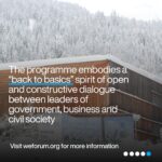 Klaus Schwab Instagram - This year’s World Economic Forum Annual Meeting takes place from 15-19 January in Davos, Switzerland. Under the theme “Rebuilding Trust“, the meeting aims to restore collective agency and reinforce the fundamental principles of transparency, consistency and accountability among leaders. Click on the bio link for more information.