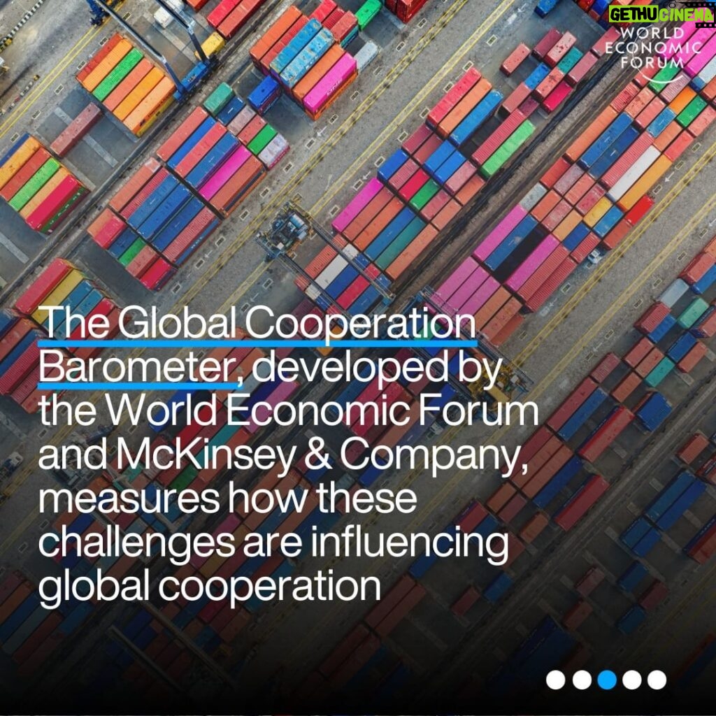 Klaus Schwab Instagram - The World Economic Forum and @mckinseyco’s Global Cooperation Barometer uses 42 indicators to measure #cooperation between 2012 and 2022. From trade and climate to innovation and technology, the barometer uses five pillars to determine the current state of global cooperation. Click on the bio link for more information. #wef24