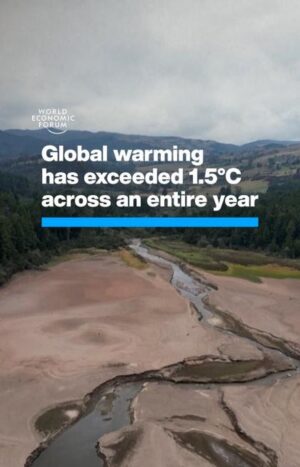 Klaus Schwab Instagram - The world has just recorded its hottest 12-month period. 

To limit global warming to 1.5°C, global emissions must decrease by around 7% annually until 2030. Learn more in the World Economic Forum’s report ‘The State of Climate Action: Major Course Correction Needed from +1.5% to −7% Annual Emissions’ by tapping on the link in our bio.

@nasa @copernicuseu