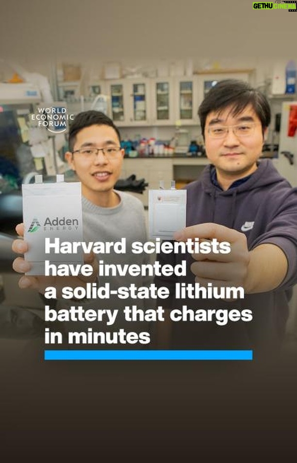 Klaus Schwab Instagram - A postage stamp-sized battery could be a game-changer for electric vehicles. Learn more about the latest technology stories from the World Economic Forum's Centre for the Fourth Industrial Revolution by tapping on the link in our bio.