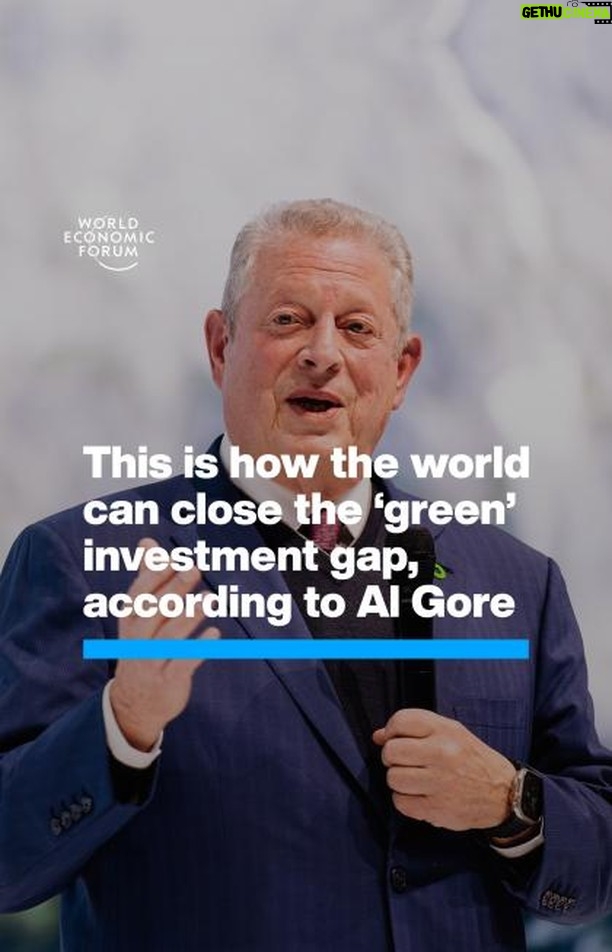 Klaus Schwab Instagram - How to ramp up green investment, according to Al Gore. Learn more about what’s needed for climate action to succeed in the World Economic Forum’s report ‘The State of Climate Action: Major Course Correction Needed from +1.5% to −7% Annual Emissions. Tap the link in our bio to learn more. @algore