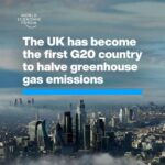 Klaus Schwab Instagram - Between 1990 and 2022, UK greenhouse gas emissions fell by 50%. Learn more from the World Economic Forum’s report ‘The State of Climate Action: Major Course Correction Needed from +1.5% to −7% Annual Emissions’ by tapping on the link in our bio.
