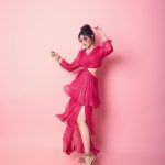 Krithi Shetty Instagram - Love being a woman #happywomensday 💞 • • Stylist @nidhijeswani Assisted by @nirikshapoojary_ Makeup @kalwon_beauty Hair @kamaldeepss Photographer @gohil_jeet Pink dress @amrtaofficial Earrings @kushalsfashionjewellery Wrist stack @iblamebeads Footwear @heelandbucklelondon