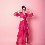 Krithi Shetty Instagram - Love being a woman #happywomensday 💞 • • Stylist @nidhijeswani Assisted by @nirikshapoojary_ Makeup @kalwon_beauty Hair @kamaldeepss Photographer @gohil_jeet Pink dress @amrtaofficial Earrings @kushalsfashionjewellery Wrist stack @iblamebeads Footwear @heelandbucklelondon