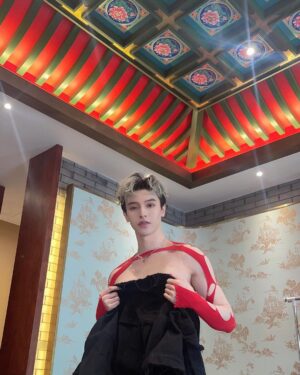 Krystian Wang Instagram - red