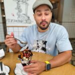 Kunal Khemu Instagram - Yes I think about dessert during my meal Yes I do make sure I get to eat the dessert that I thought of Yes I don’t know yet how to be patient with ice cream and often end up getting a brain freeze .. #truestory #brainfreeze #dessert #food Picture by: @sakpataudi aka sunshine ☀️