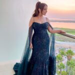 Kusha Kapila Instagram - your over-friendly green carpet host at #IIFA 2023👋🏆 @iifa Gown: custom @rohitgandhirahulkhanna Earrings and ring @shriramhariramjewellers Styled by @ayeshaaminnigam Yas Island