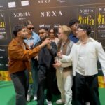 Kusha Kapila Instagram - your over-friendly green carpet host at #IIFA 2023👋🏆 @iifa Gown: custom @rohitgandhirahulkhanna Earrings and ring @shriramhariramjewellers Styled by @ayeshaaminnigam Yas Island