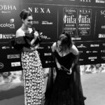 Kusha Kapila Instagram - your over-friendly green carpet host at #IIFA 2023👋🏆 @iifa Gown: custom @rohitgandhirahulkhanna Earrings and ring @shriramhariramjewellers Styled by @ayeshaaminnigam Yas Island