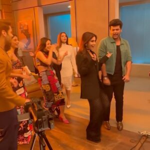 Kushal Tandon Instagram - @ektarkapoor @bhumipednekar @shehnaazgill @kushakapila @shibani_bedi #thankyouforcoming in cinemas  6 Oct , all the best team❤️