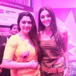 Kushboo Instagram - What a pleasure to meet and share thoughts and ideas on the same platform with this beautiful woman at @ficci_frames , mumbai. Dear @handemiyy, It was such a pleasure meeting you. Your thoughts and clarity amaze me. Sending best wishes for more and more success. Keep smiling ❤️❤️❤️😊
