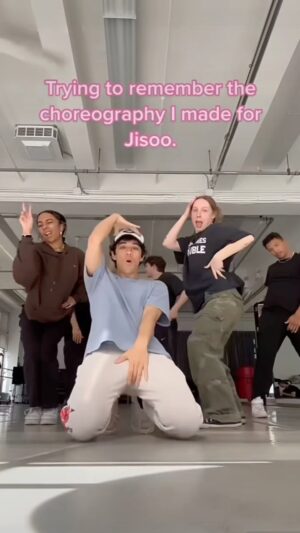Kyle Hanagami Instagram - We’ve been on set for @meangirls but had to take a BLACKPINK break because they just made history at Coachella. @sooyaaa__ 🌹 @blackpinkofficial #kylehanagamichoreography